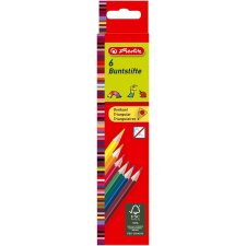 herlitz Dreikant-Buntstifte 6er Karton-Etui