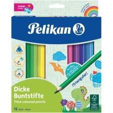 Pelikan Dreikant-Buntstifte Jumbo 12er Kartonetui inkl....