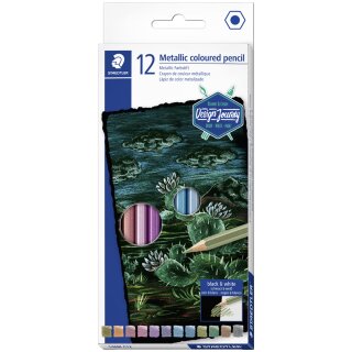 STAEDTLER Buntstift Metallic 12er Kartonetui