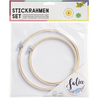 folia Stickrahmen Set 3-teilig