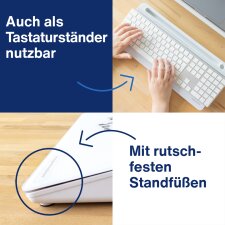 magnetoplan Glasboard Schreibtisch-Organizer weiß unbestückt