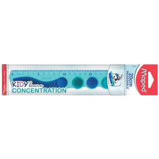 Maped Flachlineal KIDY learn CONCENTRATION 200 mm türkis/blau
