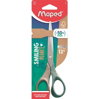 Maped Schere SMILING PLANET rund 160 mm für Rechtshänder zufällige Farbe (1 Stk)