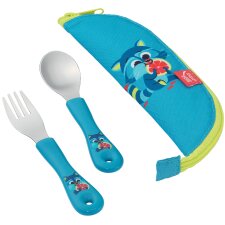 Maped PICNIK Besteck-Set WASCHBÄR 3-teilig blau
