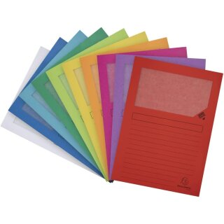 EXACOMPTA Sichtmappe FOREVER DIN A4 130 g/qm sortiert 100 Mappen