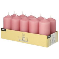 STARPAK Stumpenkerze Durchmesser: 40 mm altrosa 10...