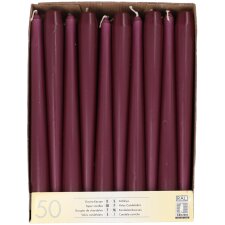 STARPAK Leuchterkerzen 22 mm violett 50er Pack