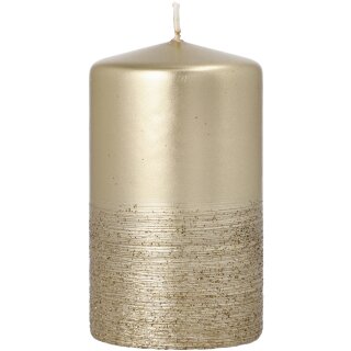 STARPAK Stumpenkerze "Safe Candle Fia" 60 mm gold