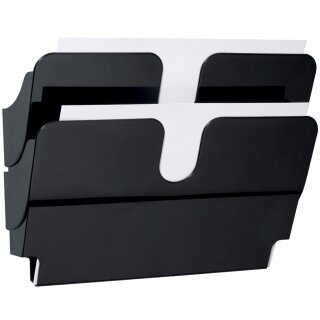 DURABLE Wand-Prospekthalter "FLEXIPLUS 2" magnetisch A4 quer schwarz