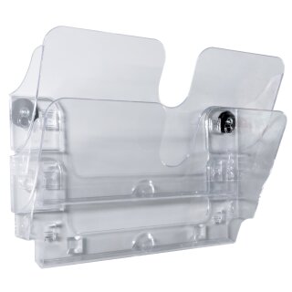 DURABLE Wand-Prospekthalter "FLEXIPLUS 2" magnetisch A4 quer transparent