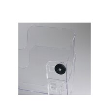DURABLE Wand-Prospekthalter "FLEXIPLUS 2" magnetisch A4 quer transparent