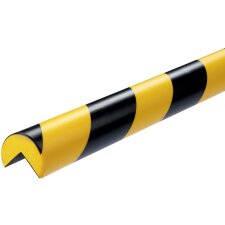 DURABLE Eckschutzprofil C25R magnetisch schwarz/gelb rund...