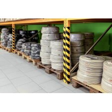 DURABLE Eckschutzprofil C20 magnetisch schwarz/gelb eckig Länge: 1 m