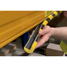 DURABLE Eckschutzprofil C35 magnetisch schwarz/gelb eckig Länge: 1 m