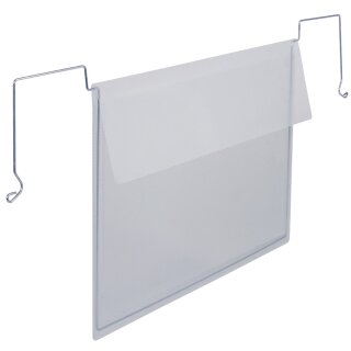 DURABLE Drahtbügeltasche mit Klappe A4 quer aus PP 50 Stück