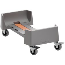 DURABLE Fahrwagen DURABIN 60 L aus rPP 4 Lenkrollen grau