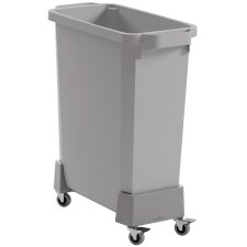 DURABLE Fahrwagen DURABIN 60 L aus rPP 4 Lenkrollen grau