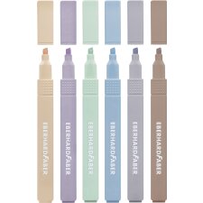 EBERHARD FABER Textmarker Slim Naturfarben 6er Etui