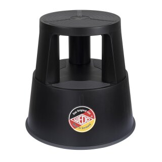 WEDO Rollhocker SuperStep aus Kunststoff schwarz / RAL9005