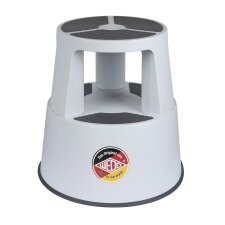 WEDO Rollhocker SuperStep aus Kunststoff lichtgrau / RAL7035