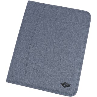 WEDO Schreibmappe "DENIM" aus Polyester blaumeliert