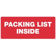 rillprint Hinweisetiketten "PACKING LIST...