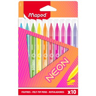Maped Fasermaler NEON 10er Kartonetui
