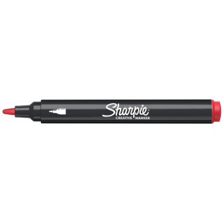 Sharpie Kreativmarker ACRYLIC Rundspitze rot