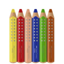 FABER-CASTELL Dreikant-Buntstift Grippy 6er Kartonetui