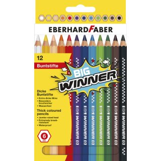 EBERHARD FABER Hexagonal-Buntstift BIG WINNER 12er Etui