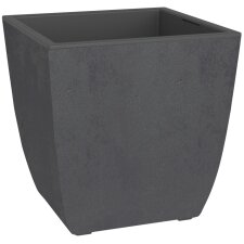EDA Pflanzgefäß BASALT Diva eckig 435 mm...