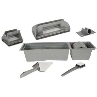 BRÜDER MANNESMANN Maler-Set 9-teilig grau