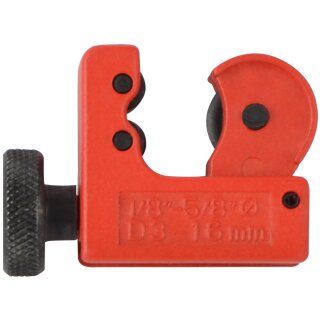 BRÜDER MANNESMANN Mini-Rohrabschneider für Rohre bis 16 mm rot/schwarz