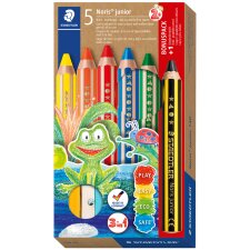 STAEDTLER Hexagonal-Buntstift Noris junior Bonuspack 5...