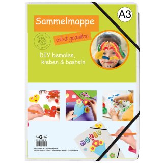 PAGNA Eckspannermappe "DIY" DIN A3 Karton weiß