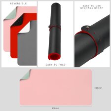 deflecto Schreibunterlage 1.200 x 600 mm minze / rosa