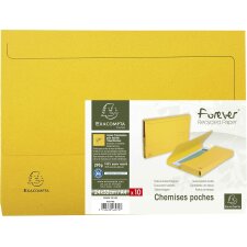 EXACOMPTA Dokumententasche FOREVER DIN A4 gelb 10 Stück