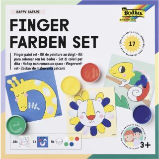 folia Fingerfarben-Set "HAPPY SAFARI"