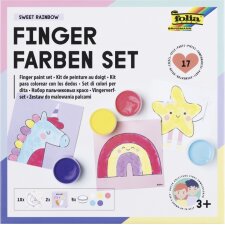 folia Fingerfarben-Set "SWEET RAINBOW"
