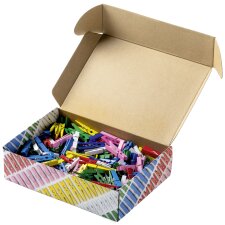 folia Holzklammern-Mix BASIC Jumbobox 500 g