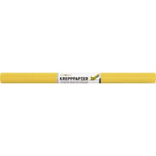 folia Krepppapier-Rolle (B)500 mm x (L)2,5 m gelb