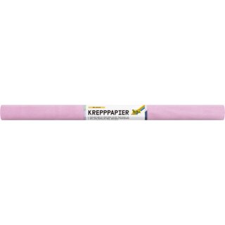 folia Krepppapier-Rolle (B)500 mm x (L)2,5 m hellrosa