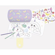 folia Sticker-Malbuch RAINBOW DREAMS 15 Blatt + Sticker