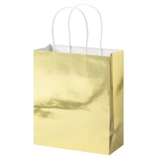 folia Papier-Tragetaschen GOLD GLÄNZEND...