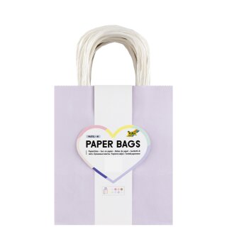 folia Papier-Tragetaschen PASTELL Größe: M farbig sortiert 20 Stück