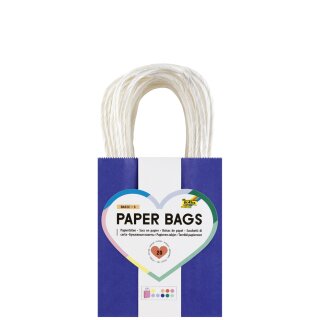 folia Papier-Tragetaschen BASIC Größe: S farbig sortiert 20 Stück