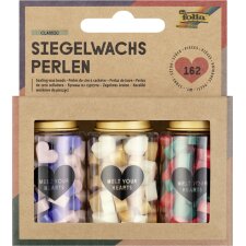 folia Siegelwachs-Perlen CLASSIC 3 Dosen farbig sortiert
