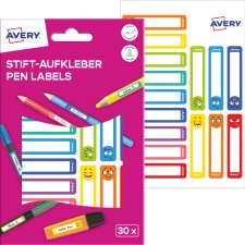 AVERY Stift-Etiketten Papier 10 x 50 mm farbige Rahmen...