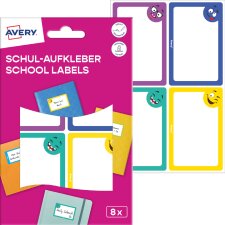 AVERY Buchetiketten Papier 48 x 70 mm farbige Rahmen mit...