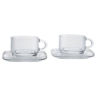 Ritzenhoff & Breker Cappuccino-Set AMERICANO 4-teilig aus Klarglas